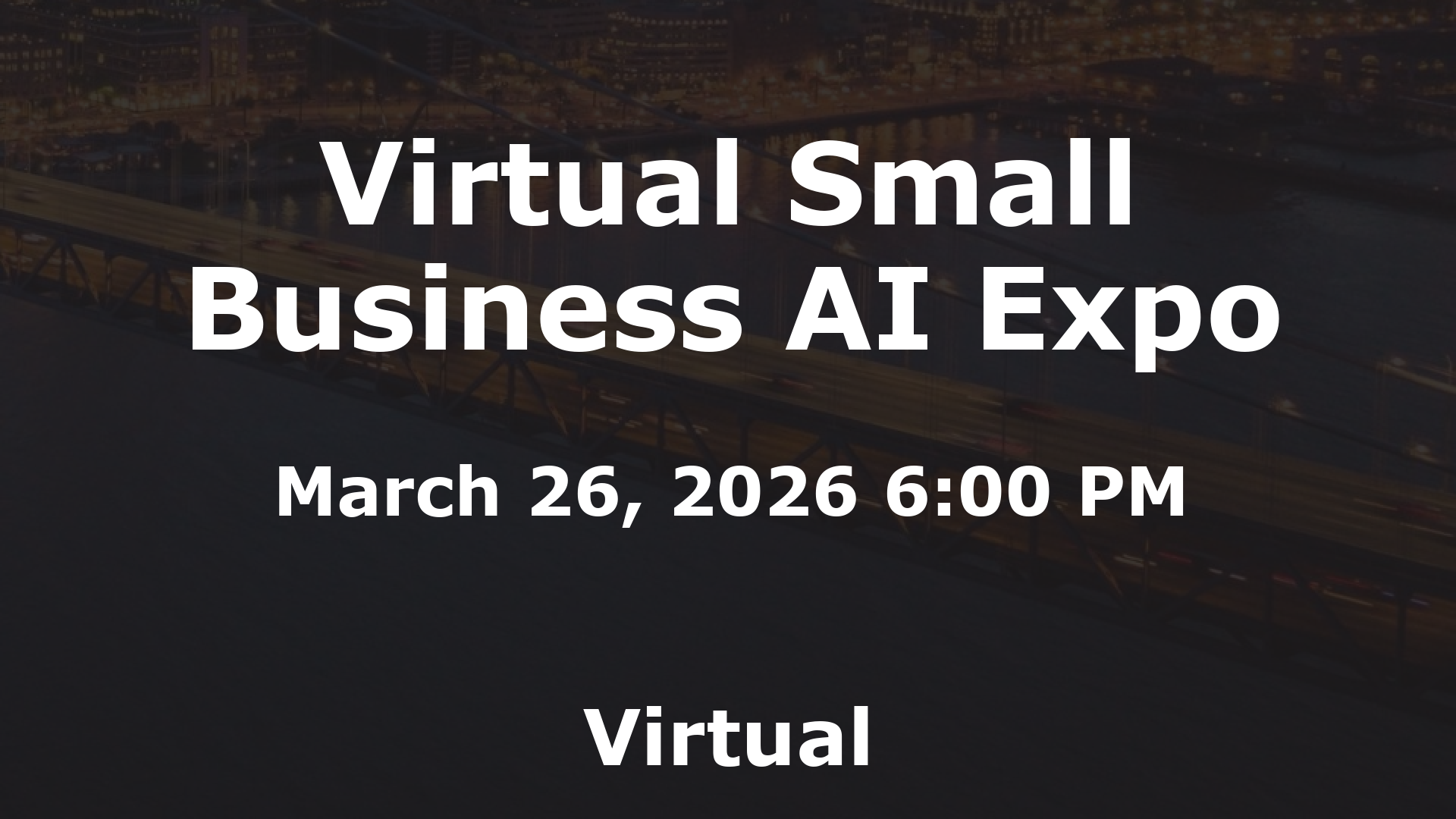 Virtual Small Business AI Expo event image